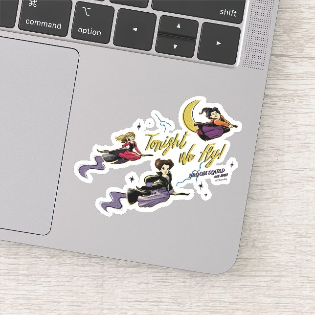 Sticker Hocus Pocus Ce Soir, Nous Volons Broom Squad (Détail)