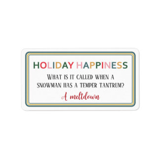 Sticker Holiday Happiness