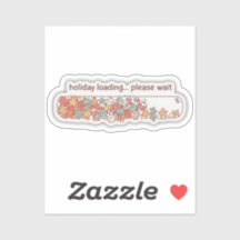 Holiday Loading Progress Bar Cute Christmas Vinyl