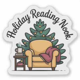 Sticker Holiday Reading Nook Cozy Christmas