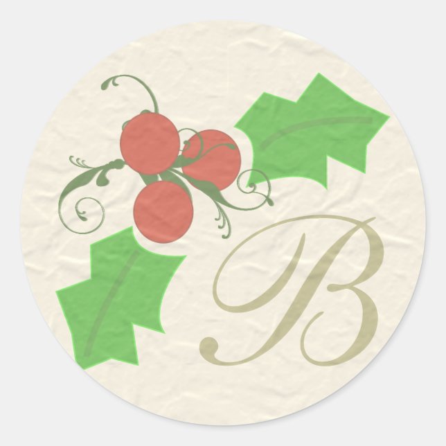 Sticker Holly de Noël (Devant)