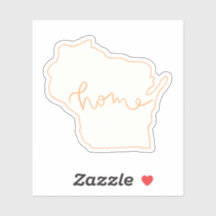 Sticker "Home" de l'État du Wisconsin