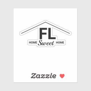 Sticker Home Sweet Home Noir Blanc