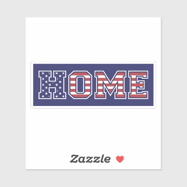 STICKER HOME USA (Feuille)