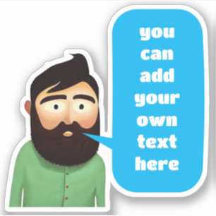 Sticker Homme à poil