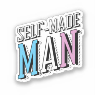 Sticker Homme autodidacte