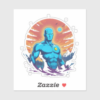 Sticker Homme bleu Du Nord9