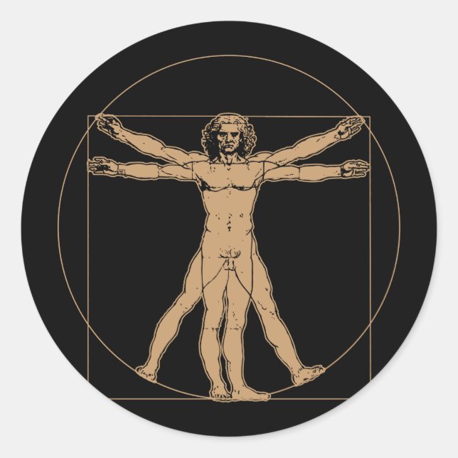 Sticker Homme Da Vinci Vitruvian (Devant)