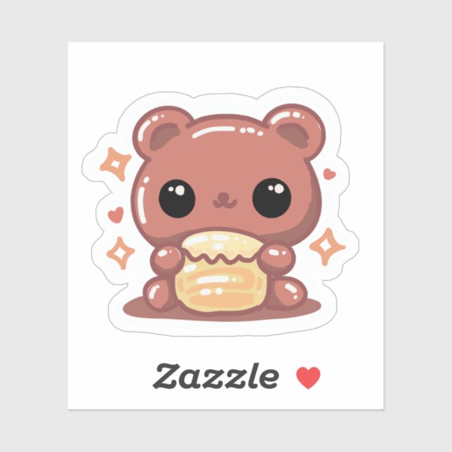 Sticker Honey Bear  (Feuille)