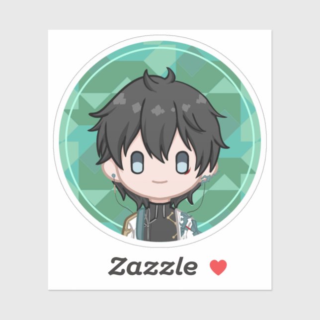 Sticker Honkai Star Rail Chibi Dan Heng (Feuille)
