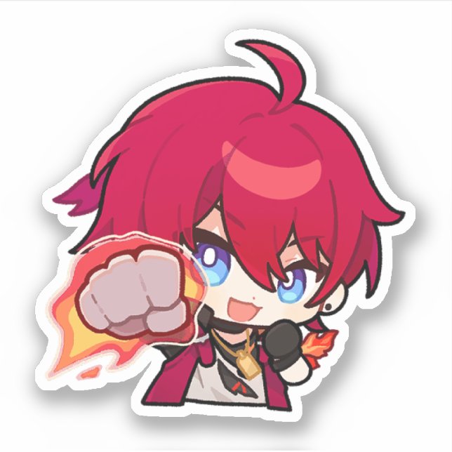 Sticker Honkai Star Rail Chibi Luka (Devant)