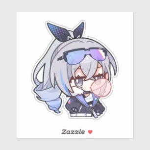Sticker Honkai Star Rail Chibi Silver Wolf