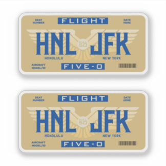 Sticker Honolulu à New York vol 5-0