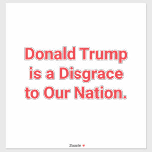 Sticker Honte nationale Trump Hankamer Artjunkhaus Bande d