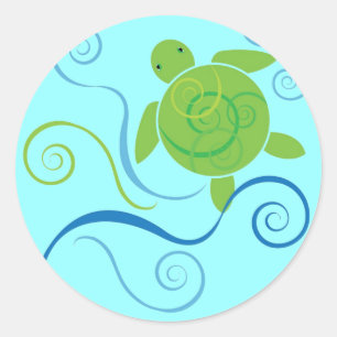 Sticker Honu Swirls