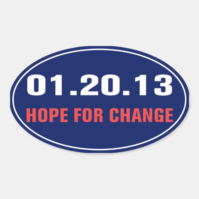 Sticker Hope for Change (Devant)
