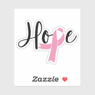 Sticker Hope Pink Ribbon Sensibilisation au cancer du sein