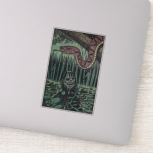 Sticker Horreur bandes dessinées vintages pour amateurs de