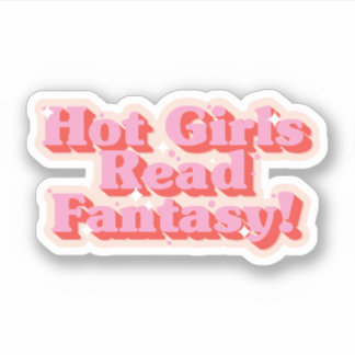 Sticker Hot Girls Read Imaginaire - Un rose étoilé pour le