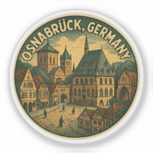Sticker Hôtel de ville d'Osnabrück Allemagne