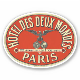 Sticker Hôtel deux mondes Paris