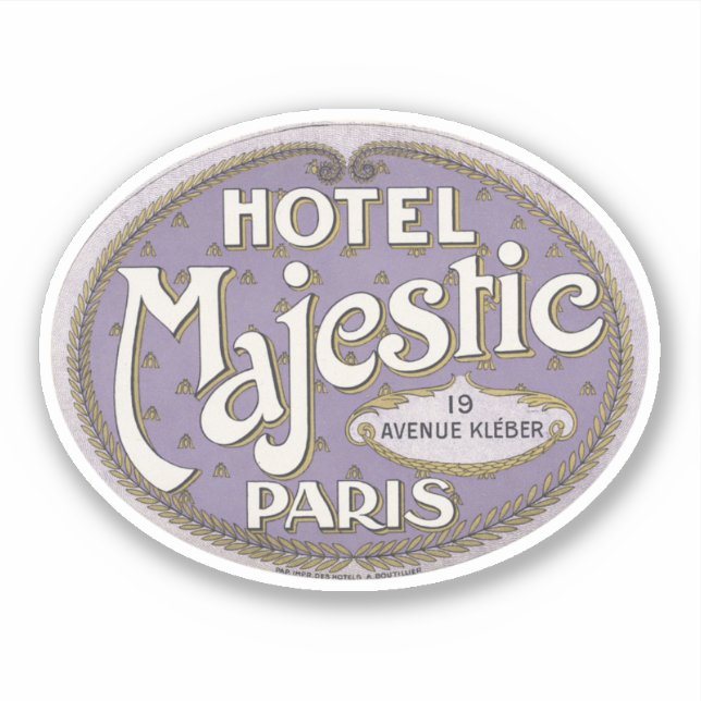 Sticker Hôtel Majestic Paris (Devant)