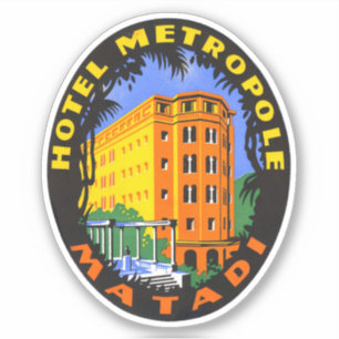 Sticker Hotel Metropole Matadi Africa