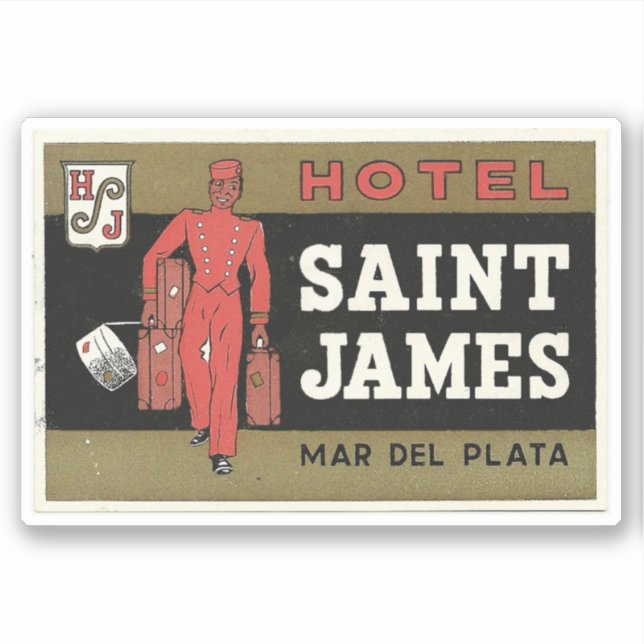 Sticker Hôtel Saint James Mar Del Plata (Devant)