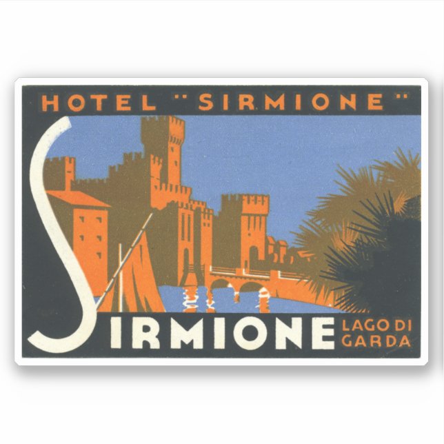 Sticker Hotel Sirmion Lago Di Garda (Devant)