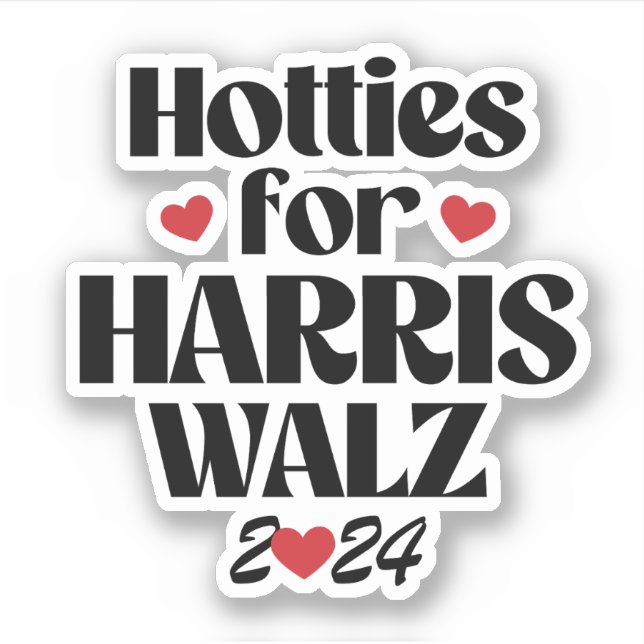 Sticker Hotties for Harris Walz (Devant)