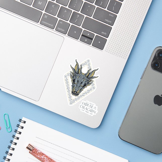 Sticker HOUSE of the Dragon | Skull Diamond Crest (Ordinateur portable avec iPhone)
