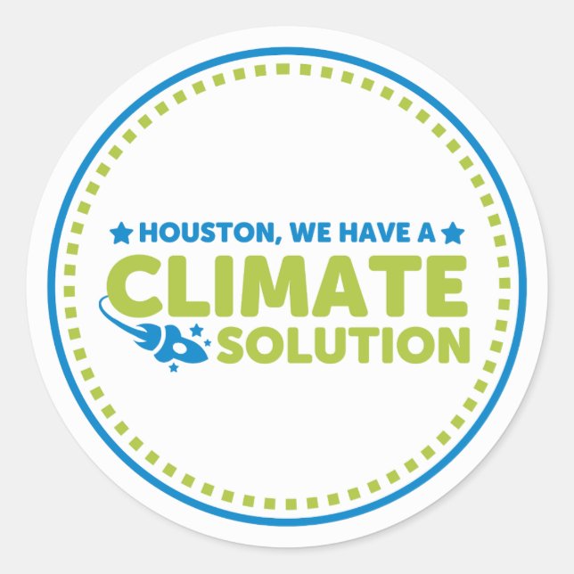 Sticker - Houston, nous avons une solution climati (Devant)