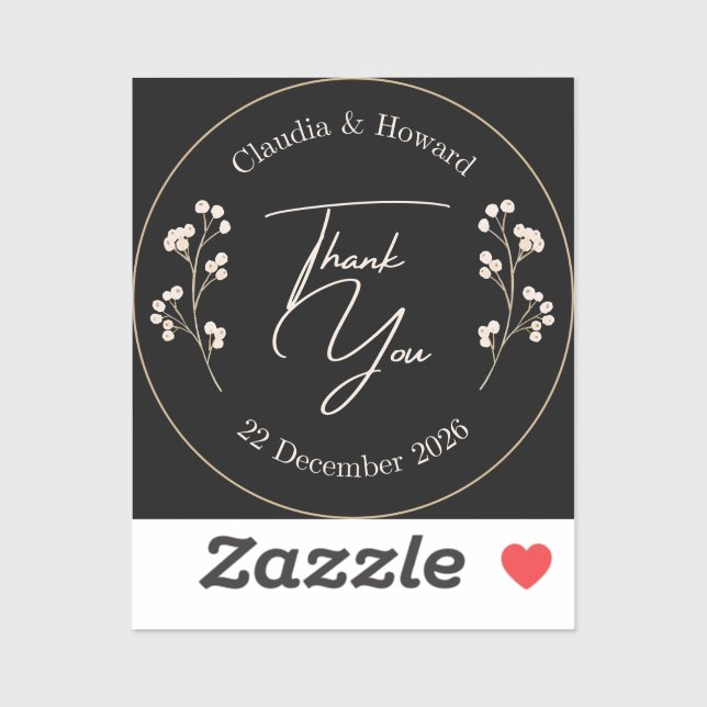 Sticker Howard et Claudia Merci (Feuille)