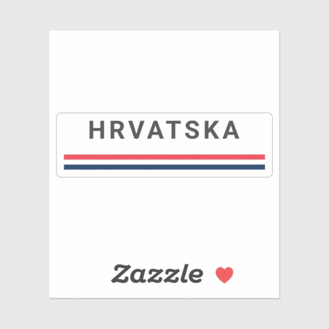 Sticker Hrvatska Lines  (Feuille)