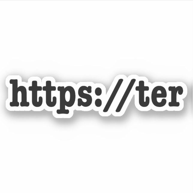 Sticker https://ter / code html (Devant)