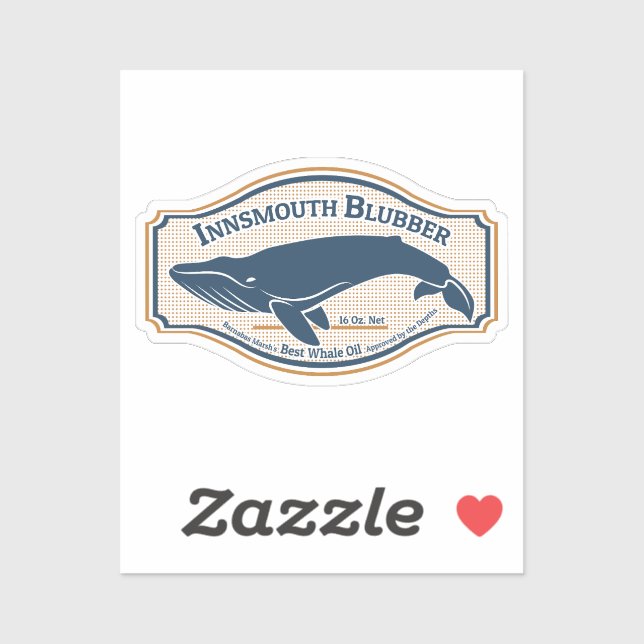 Sticker Huile de baleine noire d'Innsmouth (Feuille)
