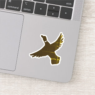 Sticker Huile d'or Artistic Flying Duck
