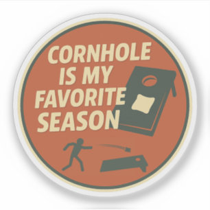 Sticker Humour de joueur de cornhole passionné