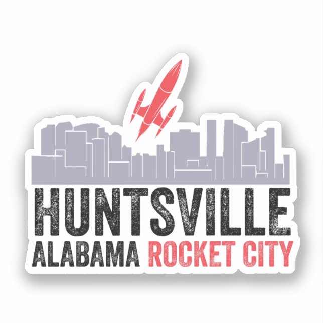 Sticker Huntsville Alabama Rocket City (Recto)