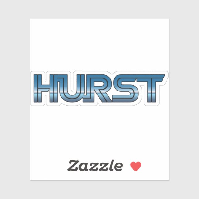Sticker Hurst Texas (Feuille)