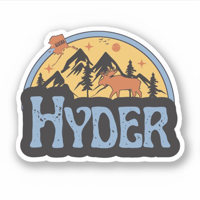 Sticker Hyder, Alaska (Devant)
