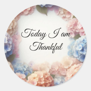 Sticker Hydrangea Thankfulness
