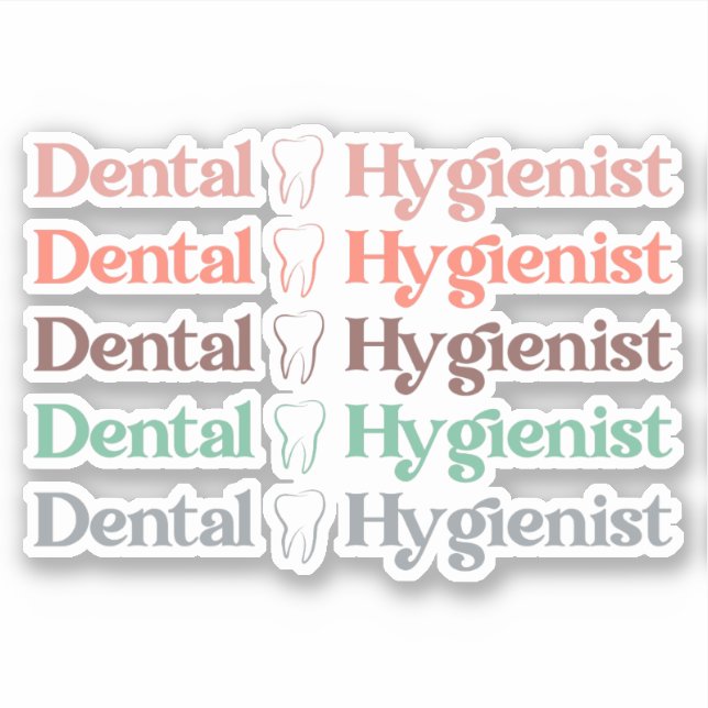Sticker Hygiéniste dentaire | RDH Dentist Dentist Cadeaux  (Devant)