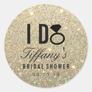Sticker - I DO Bridal Shower Glitter