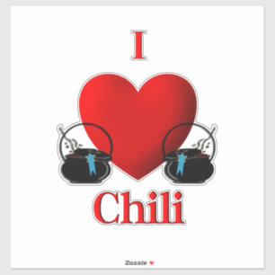 Sticker I Heart Chili