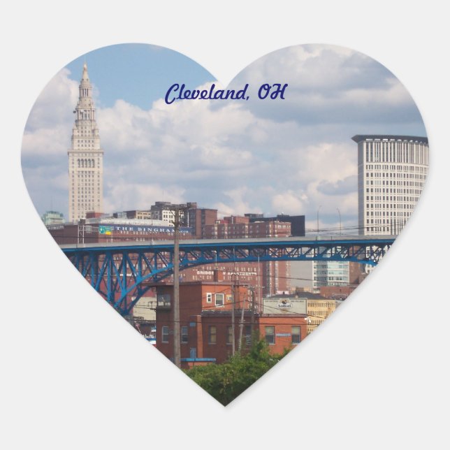 Sticker I Heart Cleveland (Devant)