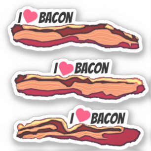 Sticker I Love Bacon
