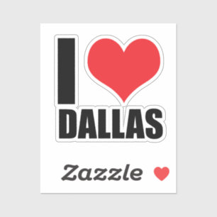 Sticker I love Dallas