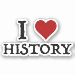 Sticker I Love (Heart) History