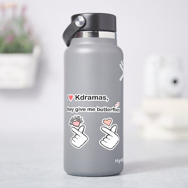 Sticker I Love Kdramas (jeu de 3 autocollants) (HydroFlask)